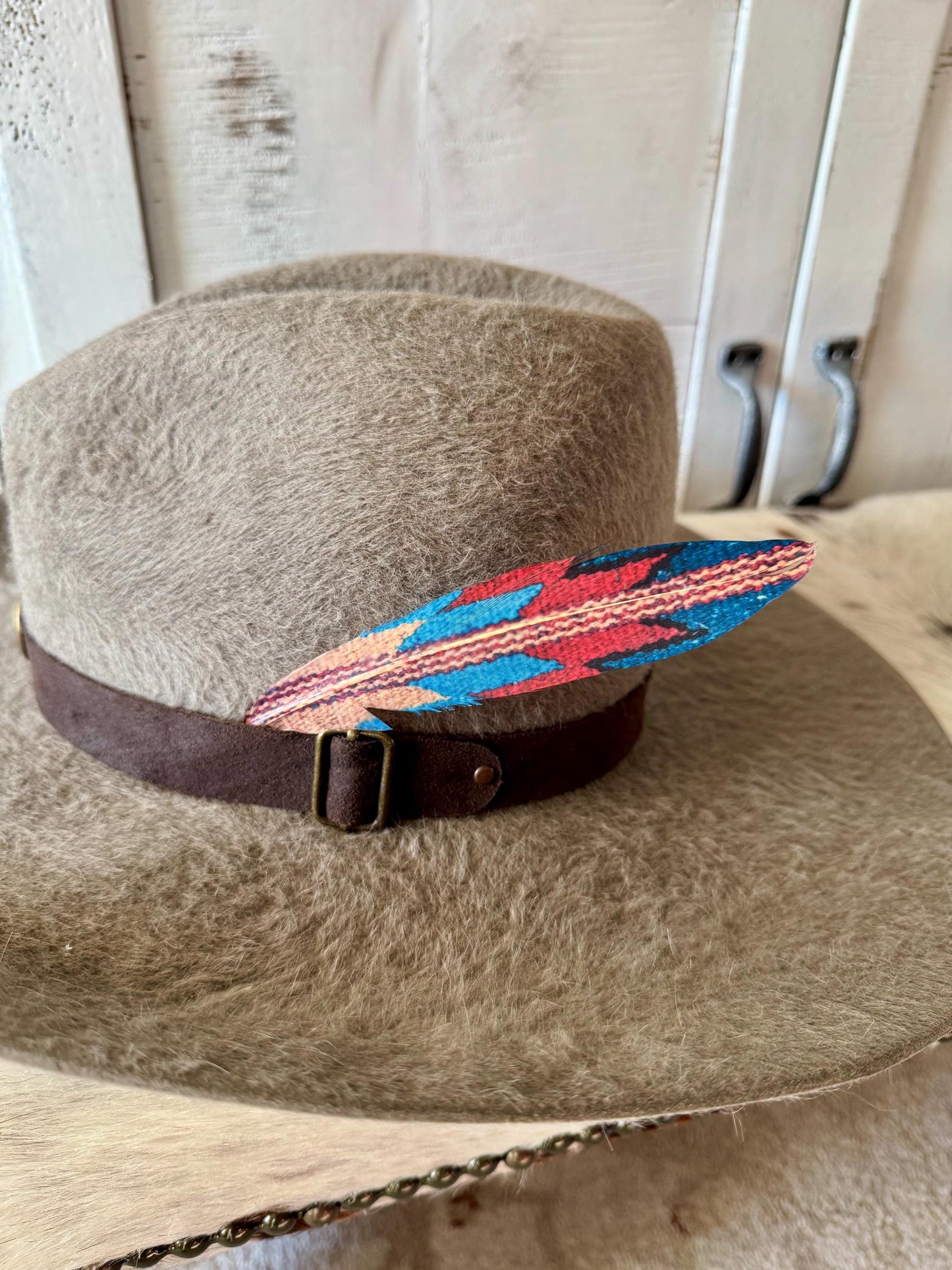 Desert Weave Western Hat Feather