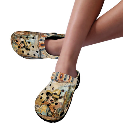 Pretty & Punchy Salty Clogs (Adult:Black)