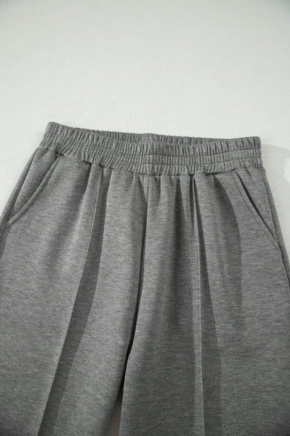 Half Zip Polo Tee & High Waist Pant Set
