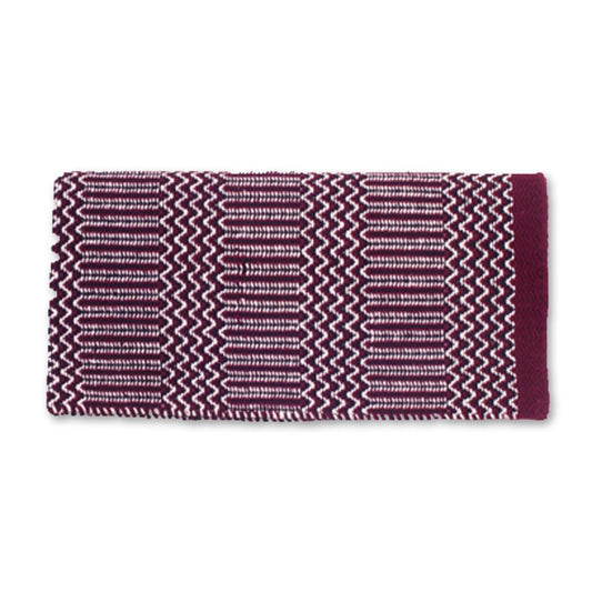 1340-9 Double Weave 32x64 Acrylic Blend Saddle Blanket Burgundy