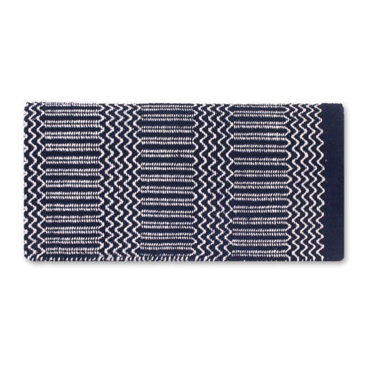 1340-10 Double Weave 32x64 Acrylic Blend Saddle Blanket Navy