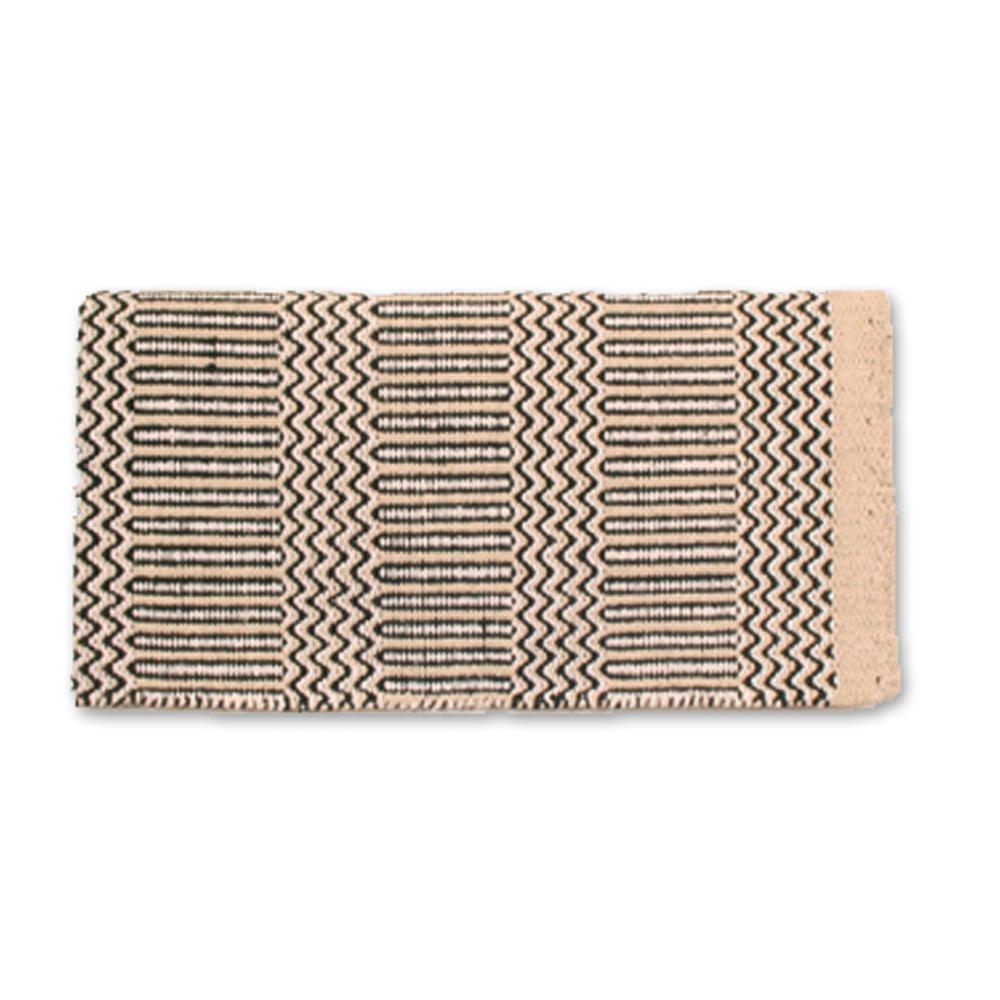 1340-16 Double Weave 32x64 Acrylic Blend Saddle Blanket Sand