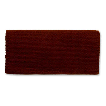 1314-24 San Juan Solid Chocolate Brown 36x34 New Zealand Wool Saddle Blanket
