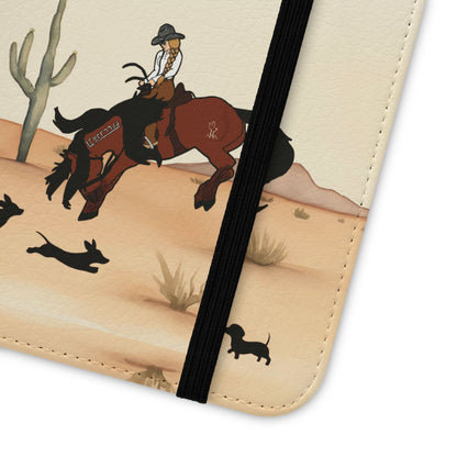 Salty Mustang Co. Lady Puncher Flip Wallet Phone Case (Samsung & iPhone)
