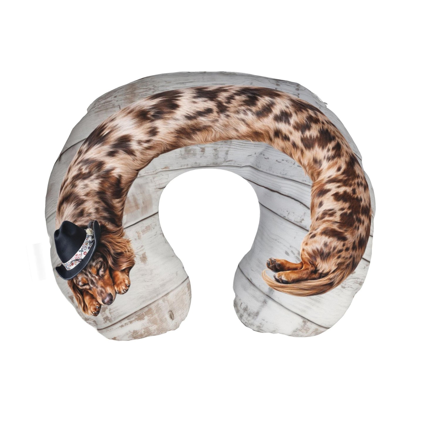 Andouille Bean Dachshund Travel Neck Pillow