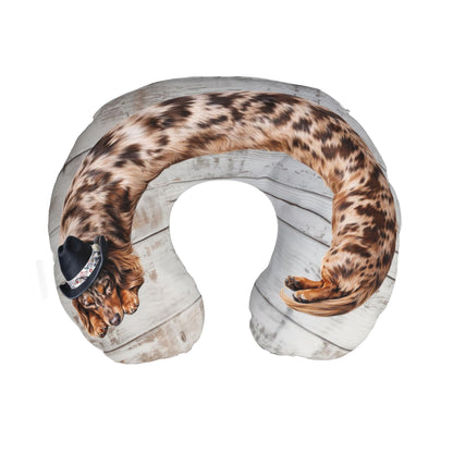 Andouille Bean Dachshund Travel Neck Pillow