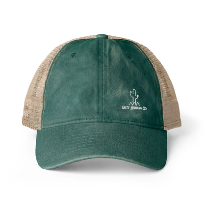 Women's Washed Mesh-Back Cap Embroidered Brand