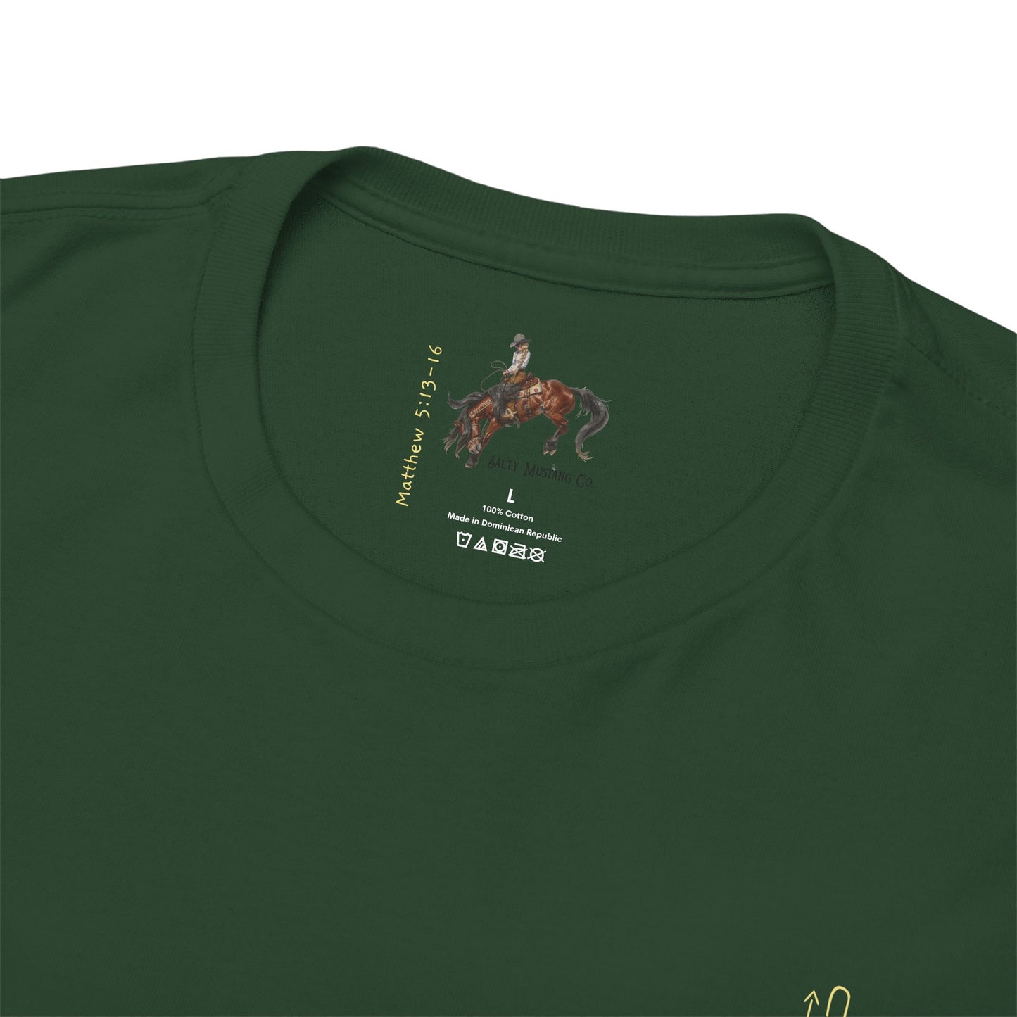 Dublin, Texas Shamrock Bronc Rider Unisex Heavy Cotton Tee