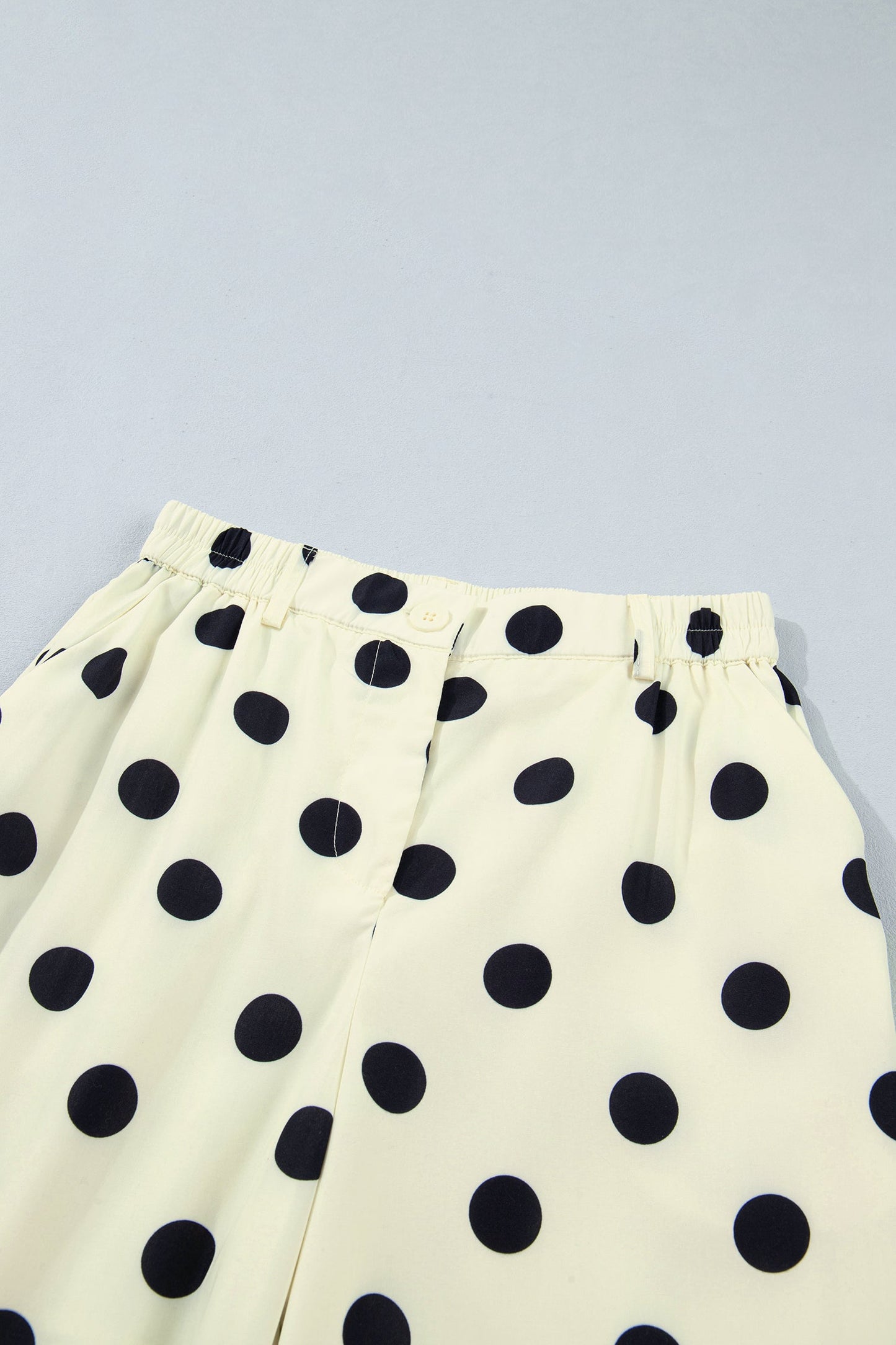 Polka Dot Pleated High Waist Harem Pants