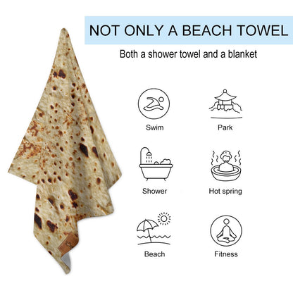 Tortilla & Lime Print Beach Towel