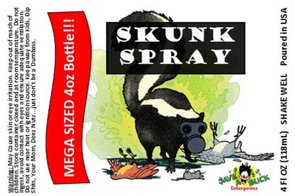 🦨 Skunk Spray – Jumbo 4oz Prank Bottle of Pure Stink