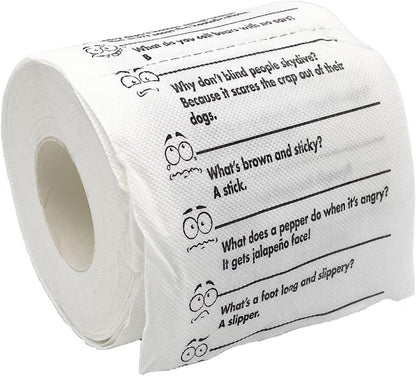 🚽 Crap Jokes for the John – Toilet Paper Roll 🤣 Hilarious Bathroom Humor, Gag Gift