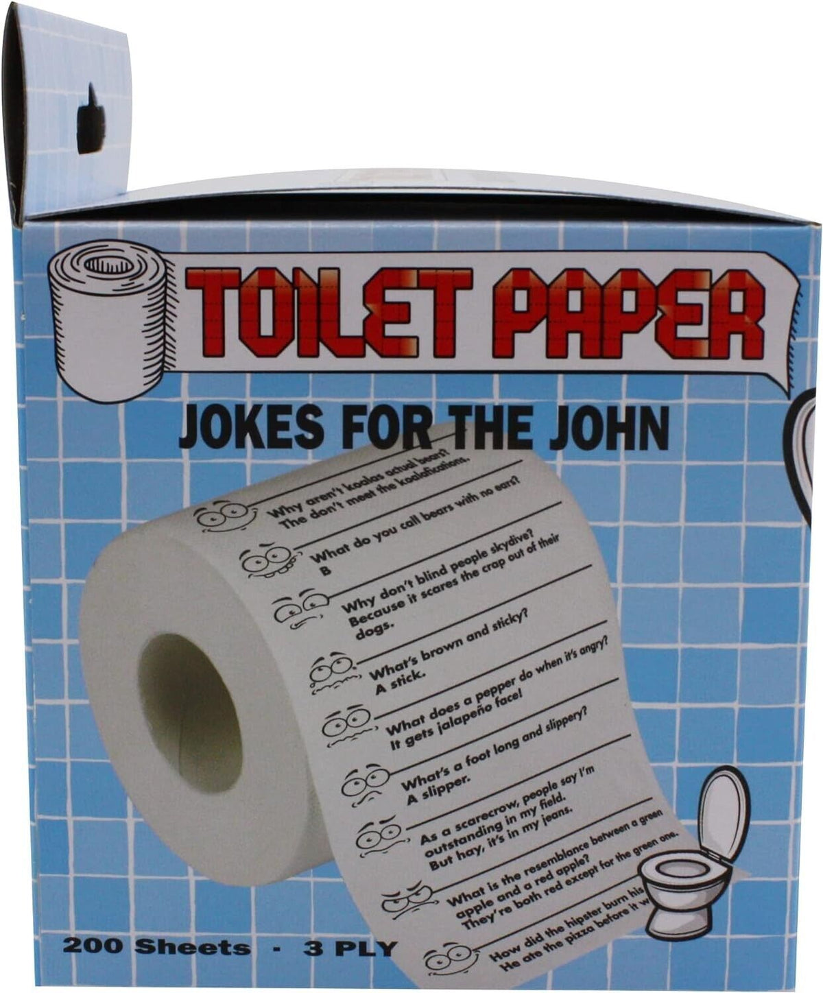 🚽 Crap Jokes for the John – Toilet Paper Roll 🤣 Hilarious Bathroom Humor, Gag Gift