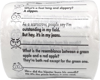 🚽 Crap Jokes for the John – Toilet Paper Roll 🤣 Hilarious Bathroom Humor, Gag Gift