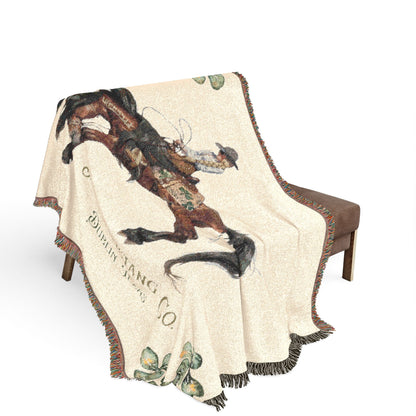 Salty Mustang Co. Dublin, Texas Woven Blanket