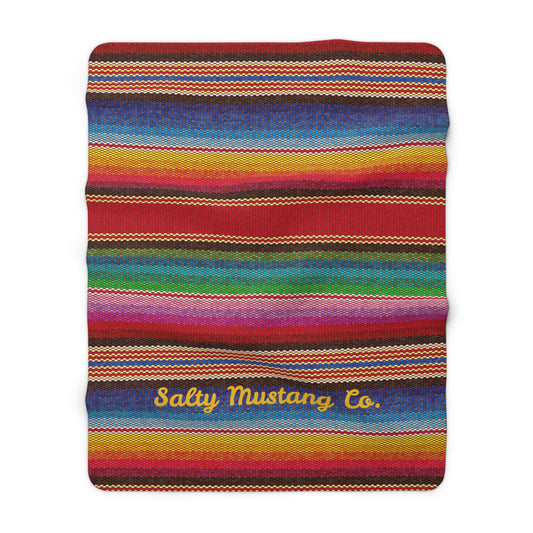 Serape Southwest Pattern Sherpa Fleece Blanket