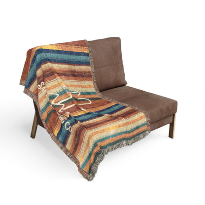 SMC Branded Rustic Serape Woven Blanket