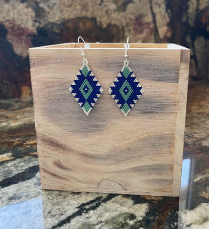 Hey Sailor Hand-Beaded Earrings