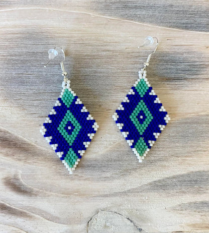 Hey Sailor Hand-Beaded Earrings