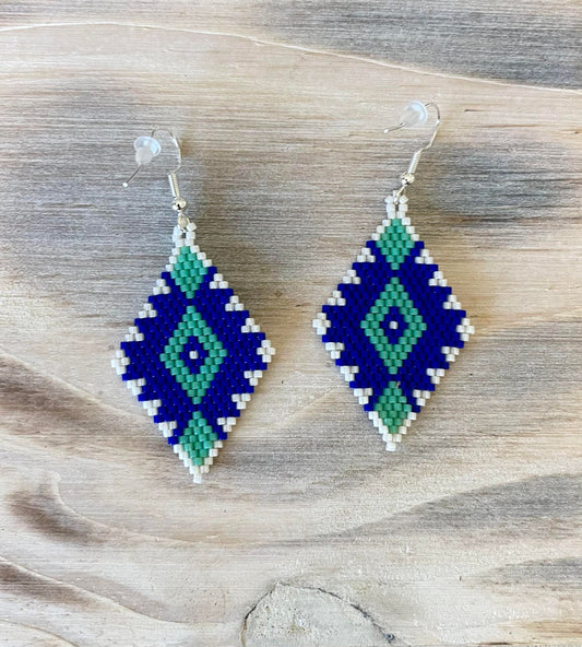 Hey Sailor Hand-Beaded Earrings