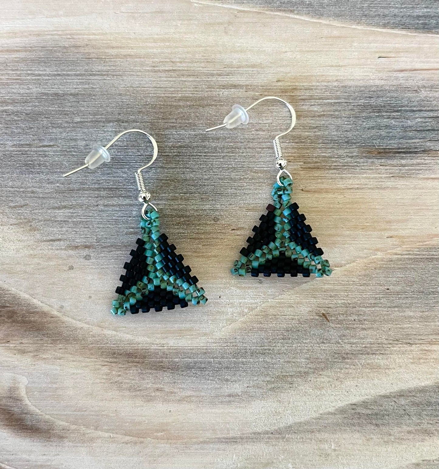 West Texas Turbine Hand-Beaded Earrings