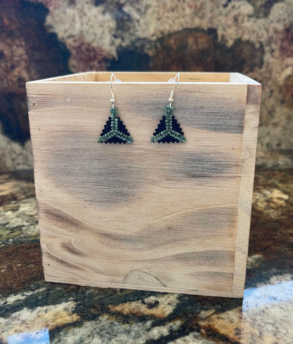 West Texas Turbine Hand-Beaded Earrings