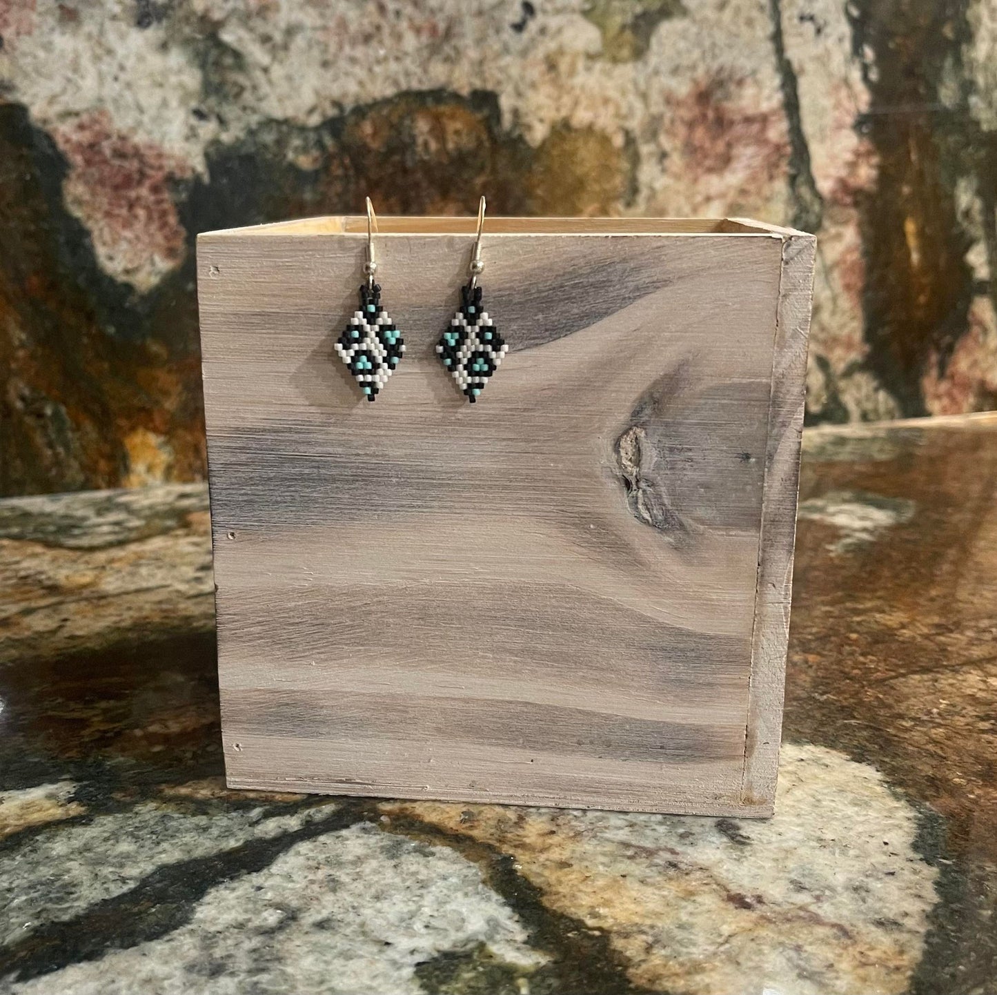 Leopard Cub Hand-Beaded Earrings