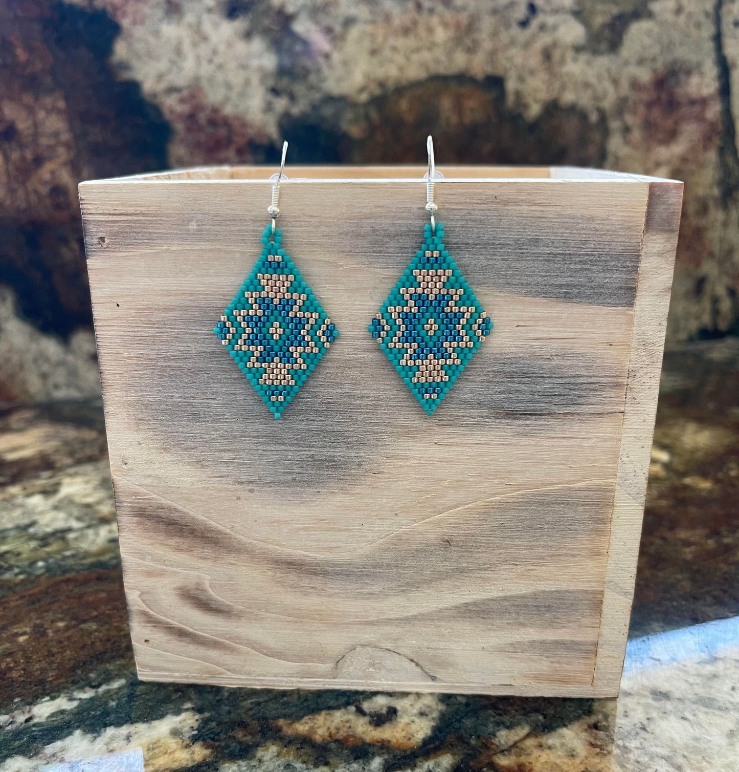 Teton Ridge Hand-Beaded Earrings