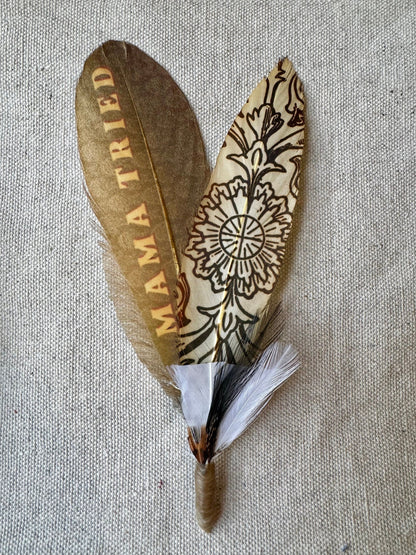 Western Scroll Hat feather