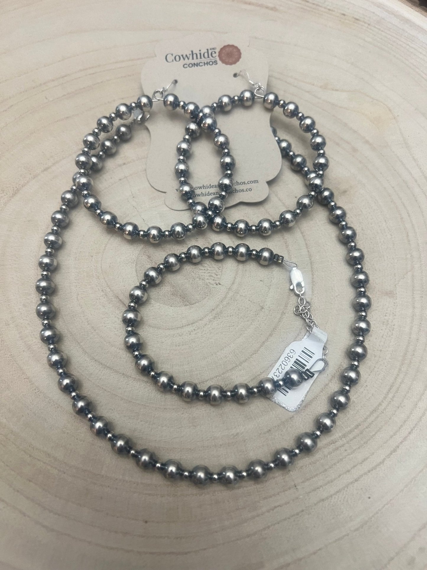 3mm & 6mm Sterling Pearl Bracelet — 6 inch (with 3 inch extender)