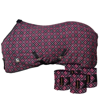 Gatsby Fleece Dress Sheet & Matching Polo Wrap Set