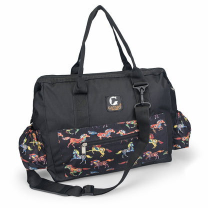 Gatsby Print Nylon Grooming Tote