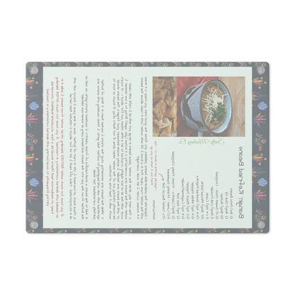 Highland Queen Ranch Bangin' Refried Beans Recipe Mexican Pattern Cutting Board