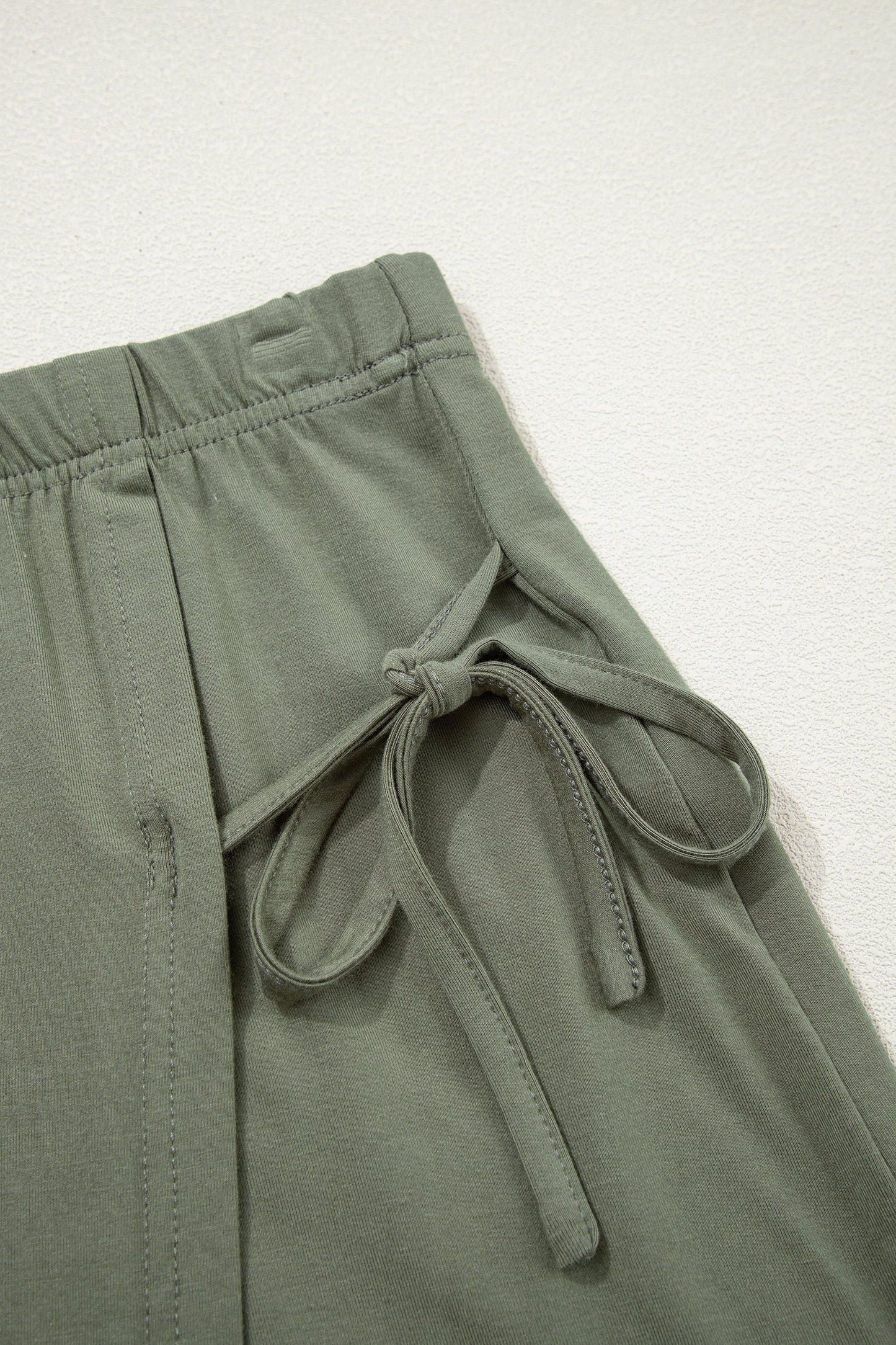 Solid Oversize Tee & Tie-Wrap Mini Skort Set