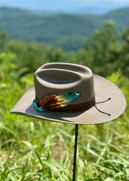 Moonlight Cactus Western Hat Feather