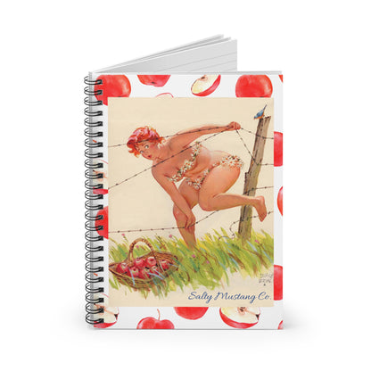 Darn Barbed Wire "Hilda" Spiral Notebook - Ruled Line