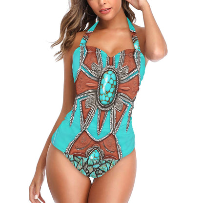 Native Jewels Halter Neck Swimsuit