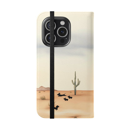 Salty Mustang Co. Lady Puncher Flip Wallet Phone Case (Samsung & iPhone)