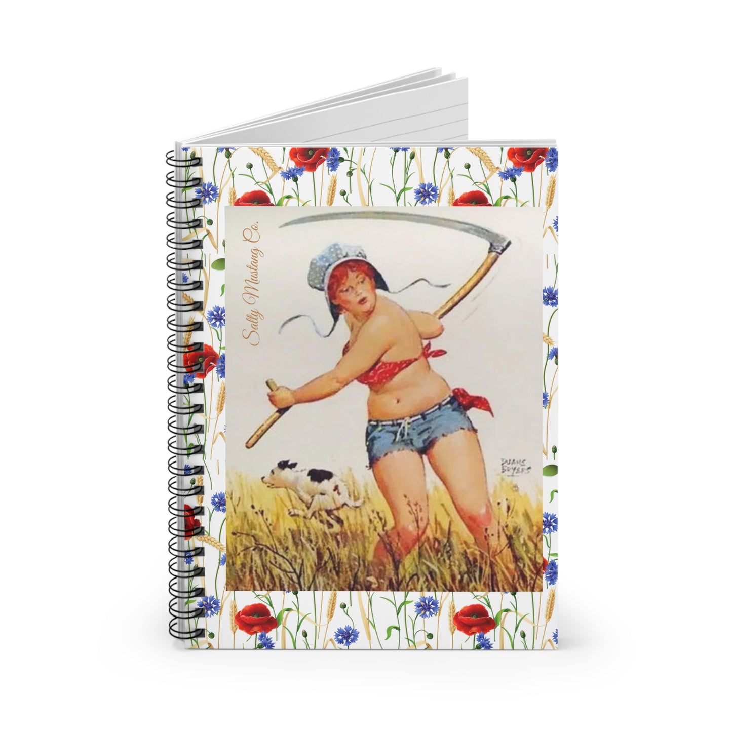 Harvest Time "Hilda" Spiral Notebook - Ruled Line