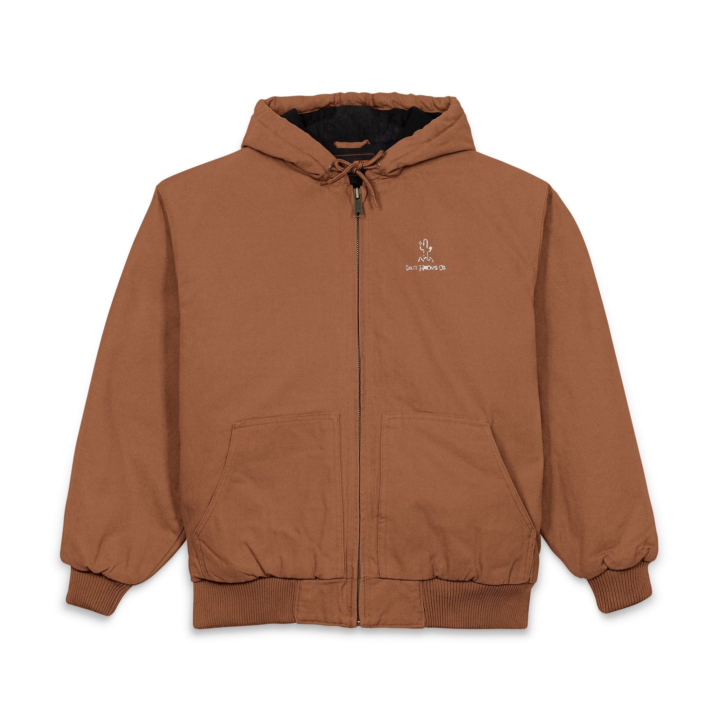 Salty Mustang Co. CornerStone® Men's Duck Cloth Hooded Work Jacket (Embroidery)