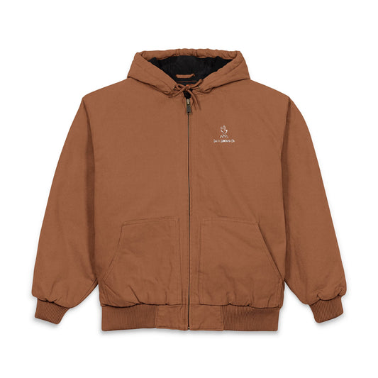 Salty Mustang Co. CornerStone® Men's Duck Cloth Hooded Work Jacket (Embroidery)