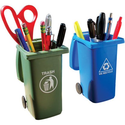 Mini Curbside Trash & Recycle Can Set – The Funniest Desk Organizer Ever! 🗑️♻️😂