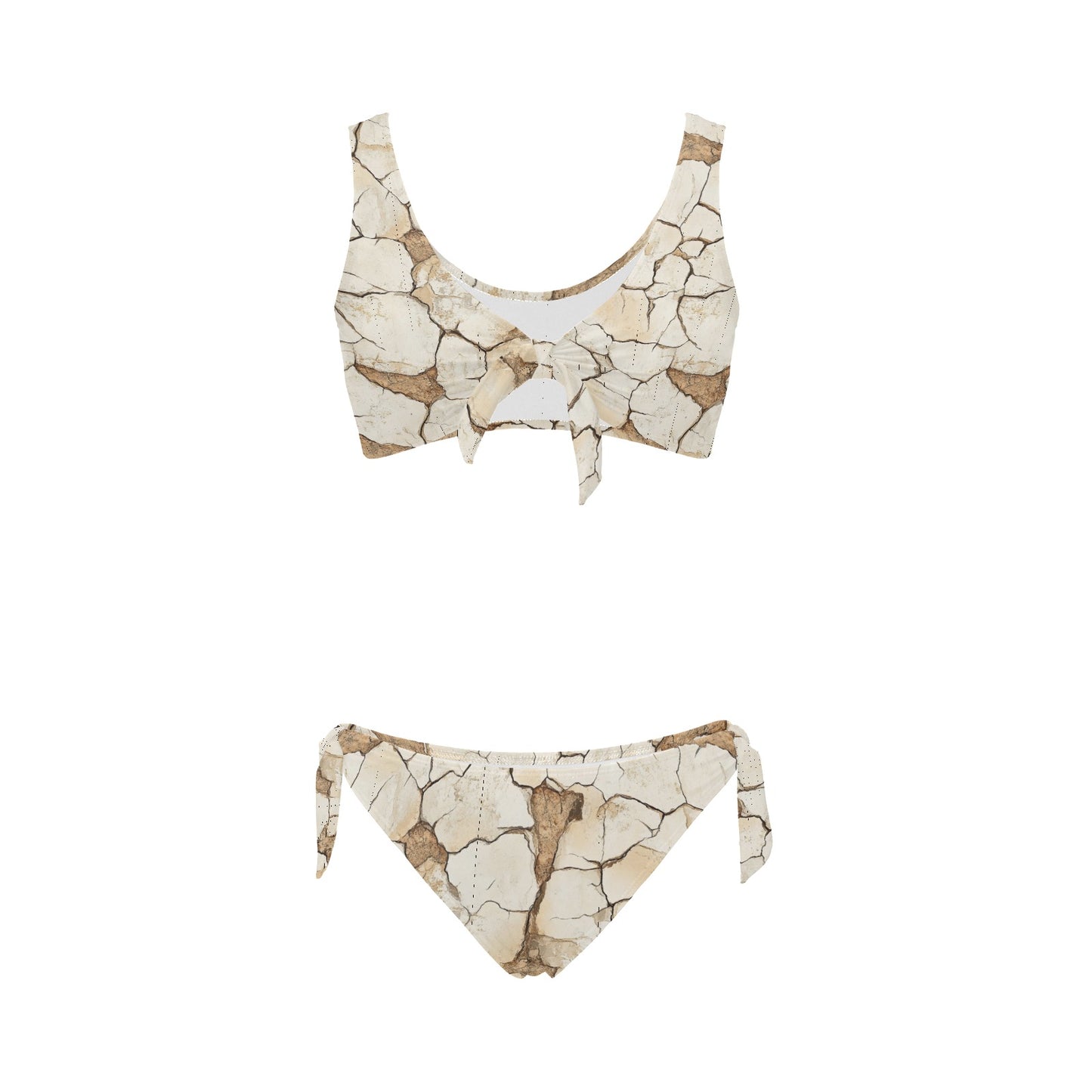 Dry Ground Front Bow Tie Bikini Swimsuit