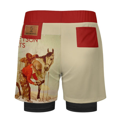 Throwin’ Shoes Vintage Poster Sports Beach Shorts