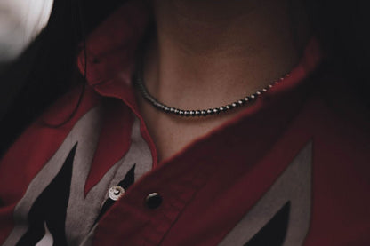 4mm Sterling Pearl Choker — 14 inch