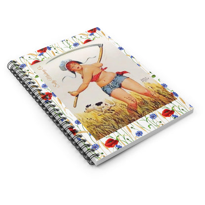 Harvest Time "Hilda" Spiral Notebook - Ruled Line