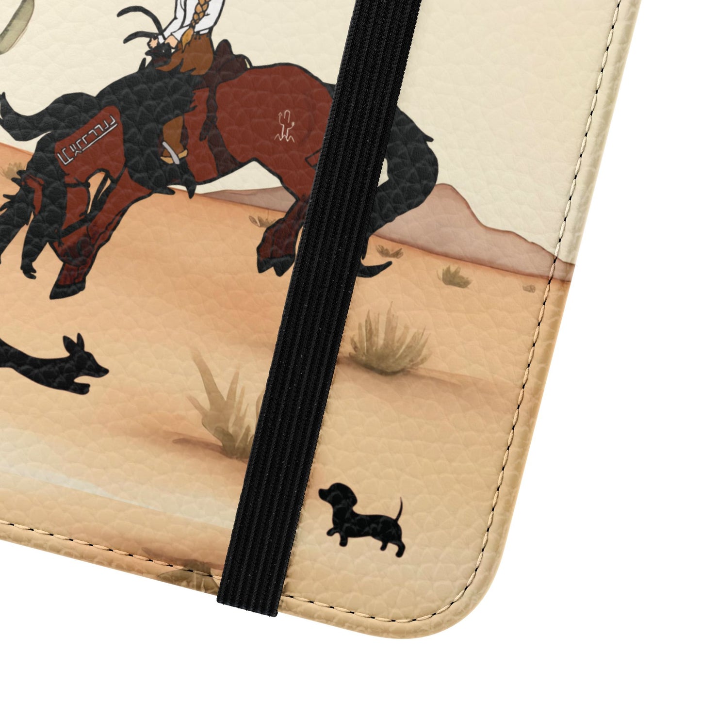 Salty Mustang Co. Lady Puncher Flip Wallet Phone Case (Samsung & iPhone)