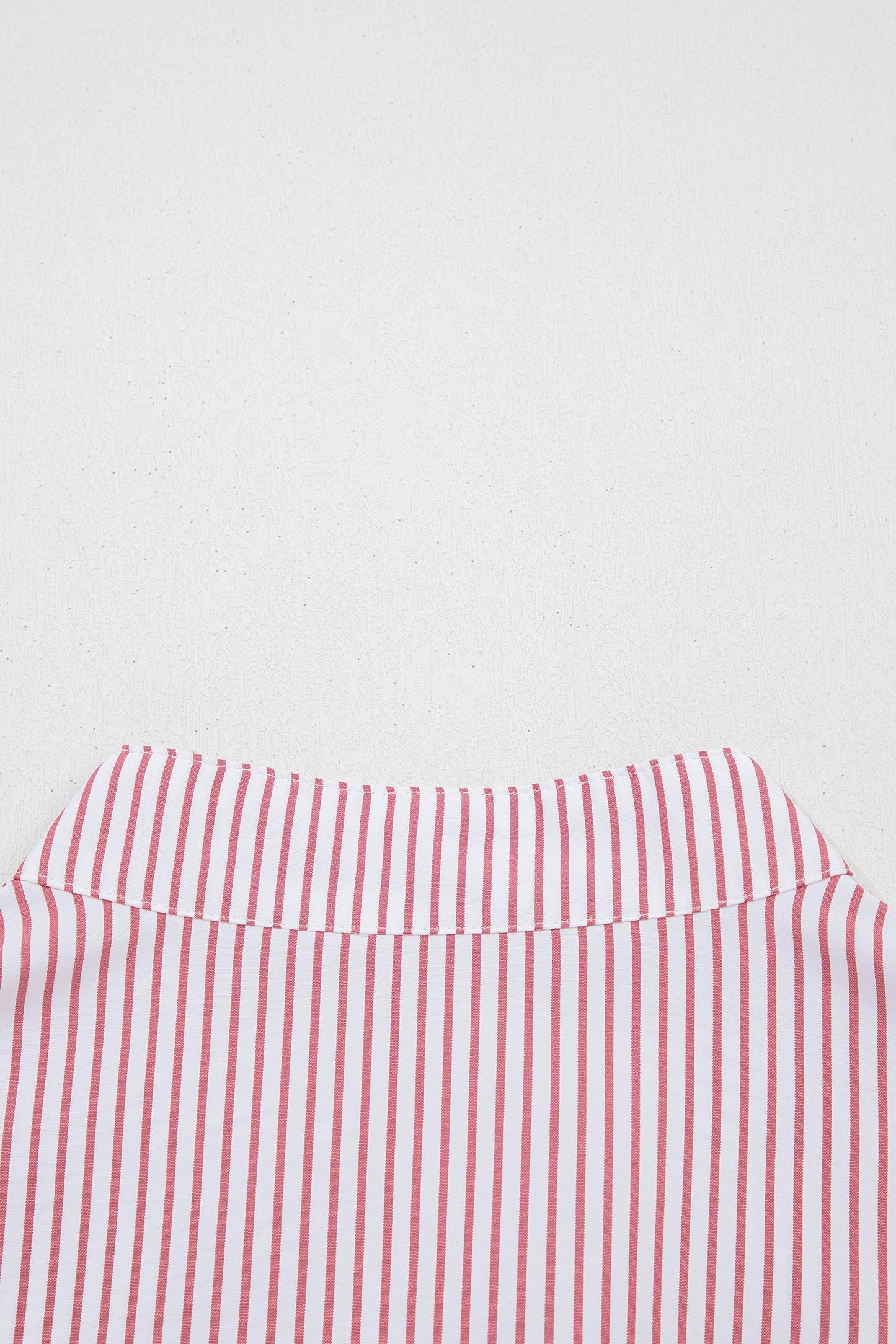 Plus Size Pinstripe Ruffle Hem Midi Dress