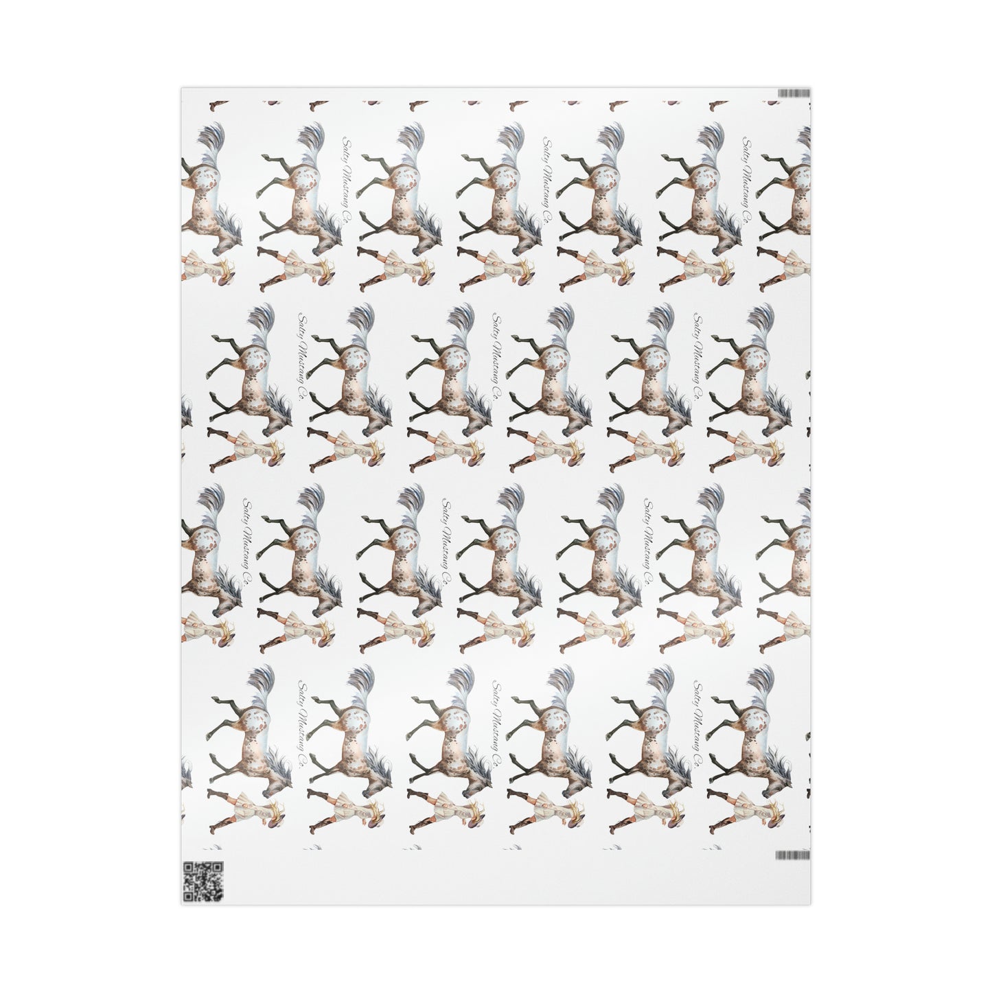 Hooves & Hearts Cowgirl Wrapping Papers