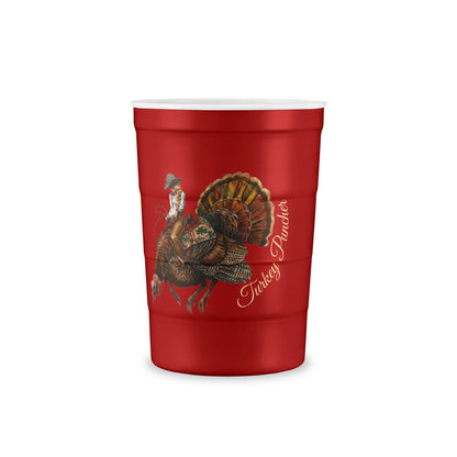 Turkey Puncher Red Solo Cup Style Reuseable Steel Cup